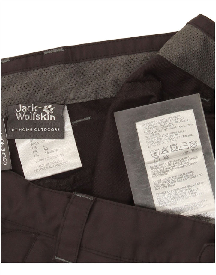 Męskie spodenki cargo Jack Wolfskin UK 40 Large W34, szary poliester