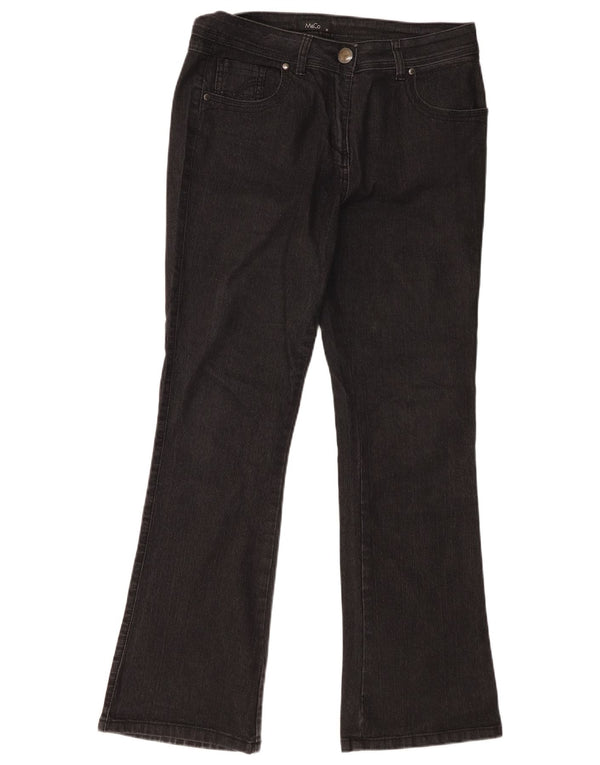 Damskie jeansy Bootcut M&Co UK 12 Medium W32 L30 Czarna bawełna