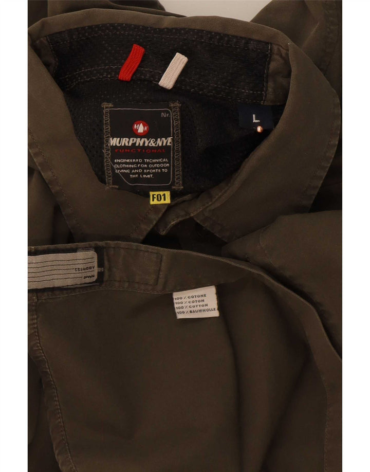 Koszula męska Murphy & Nye, duża, bawełniana w kolorze khaki