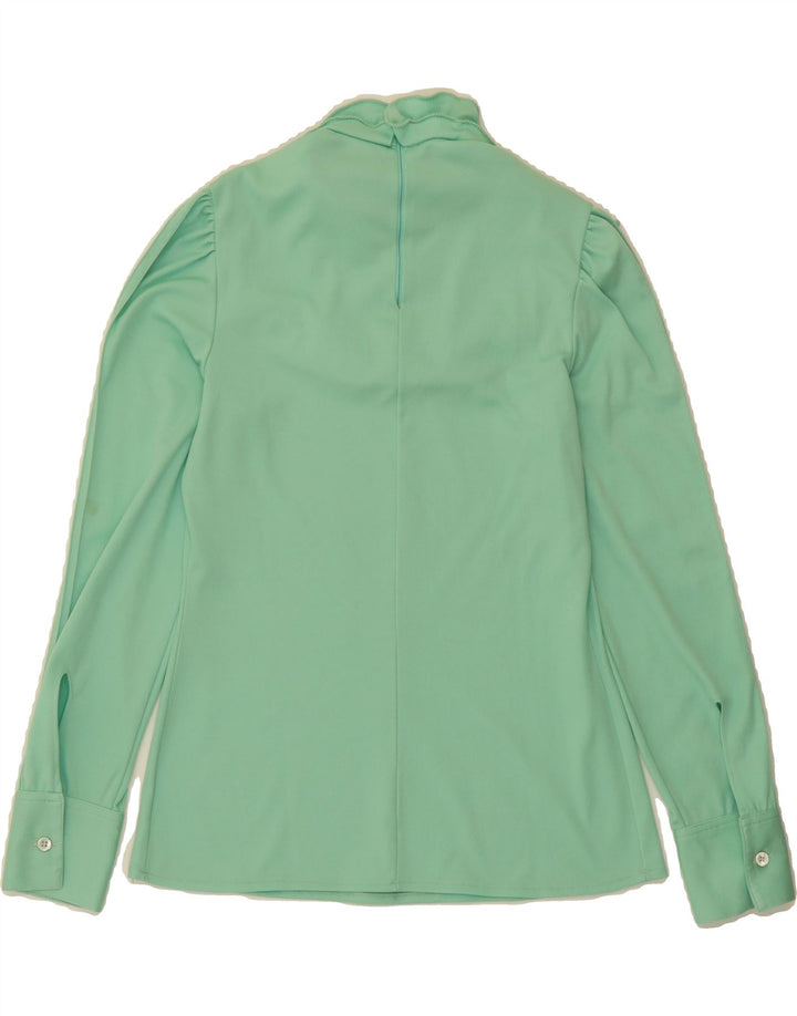 VINTAGE Womens Long Sleeve Blouse Top IT 46 Large Green Vintage Vintage and Second-Hand Vintage from Messina Hembry 