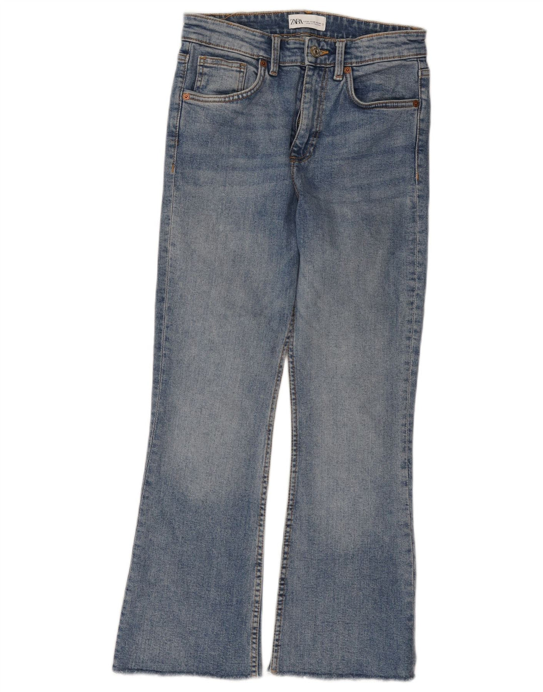 Jeansy damskie Bootcut Zara EU 38 Small W28 L26 Niebieskie