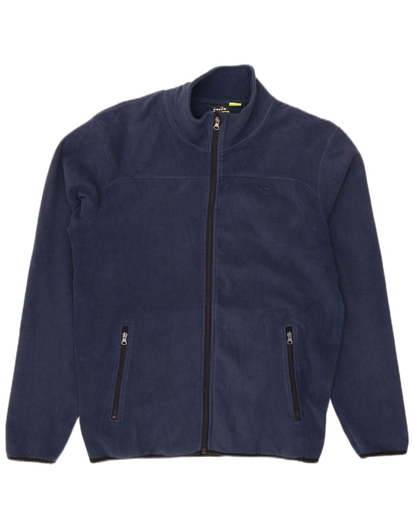 Męska kurtka polarowa DIADORA UK 40, duża, granatowa