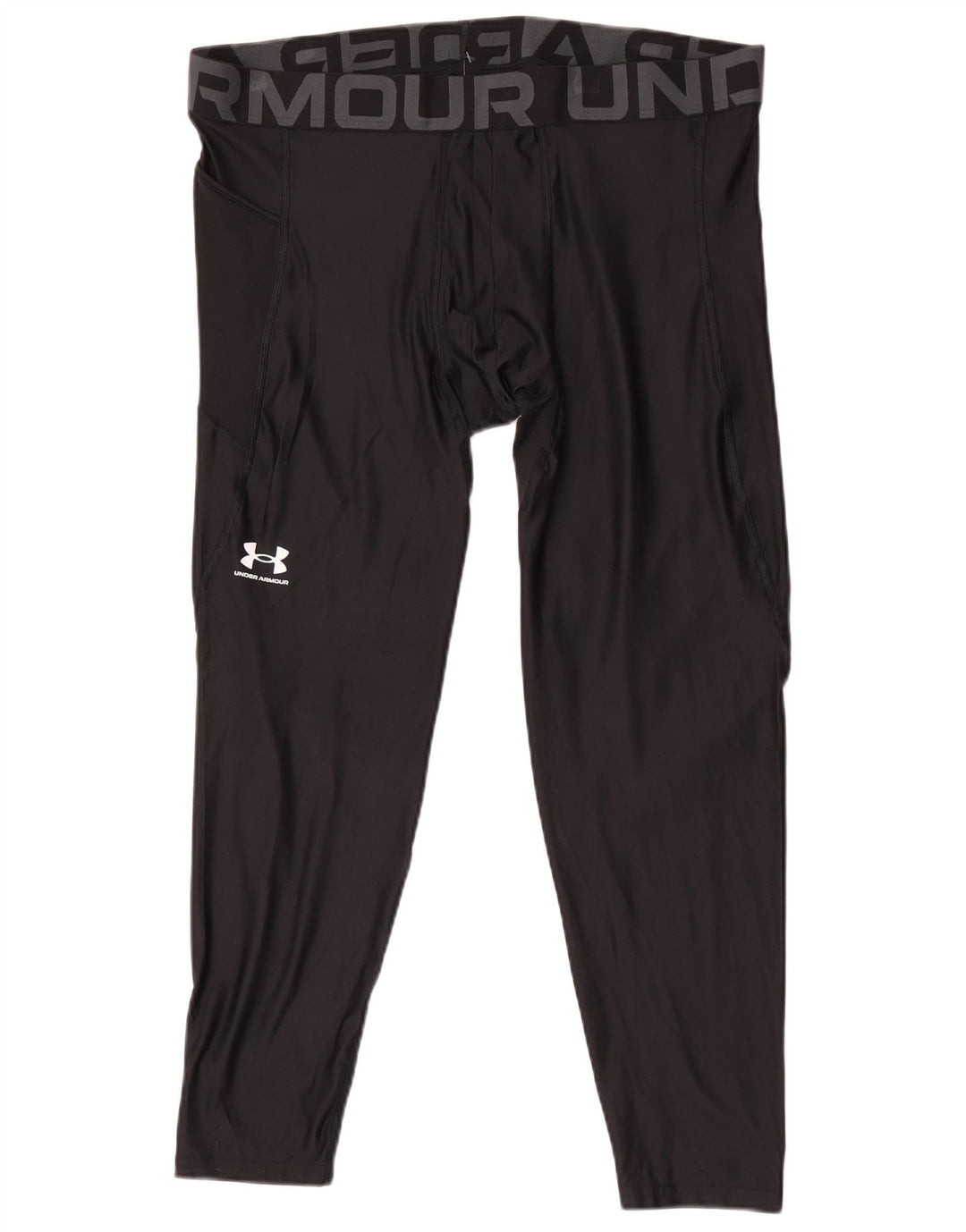 Męskie legginsy Under Armour Heat Gear Graphic 3XL, czarny poliester