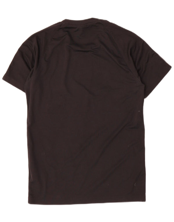 Adidas Męski T-shirt Top Mały Czarny Poliester