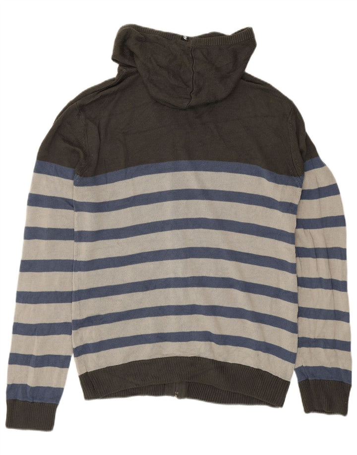 Męski sweter rozpinany Rip Curl z kapturem, w średnie szare paski
