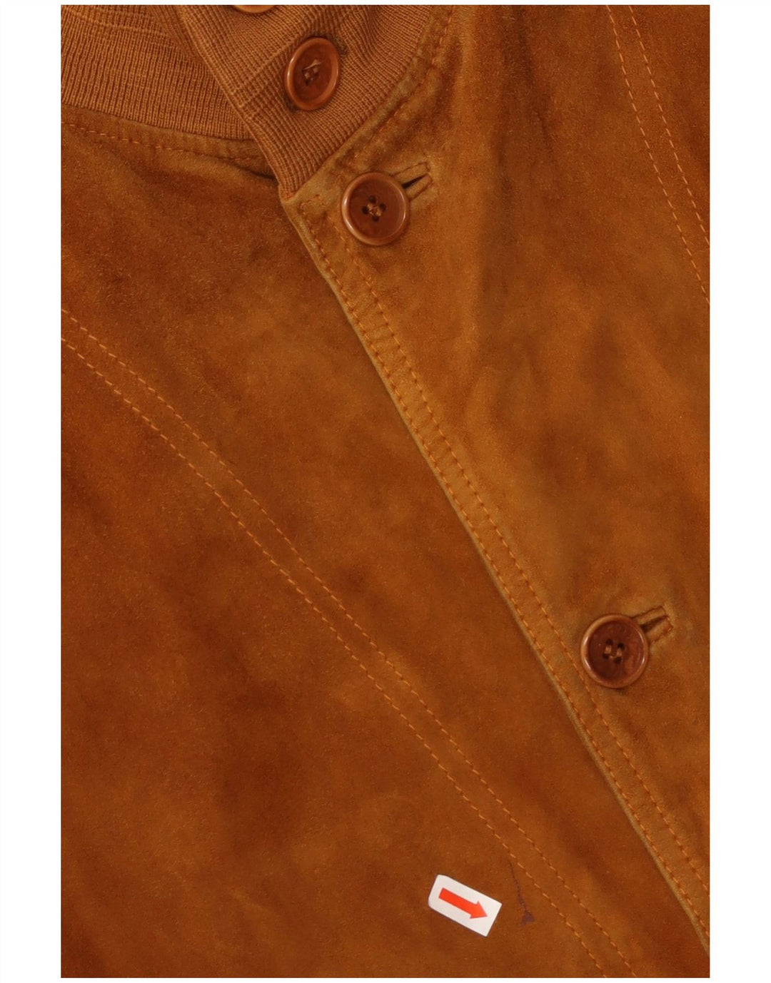 Zamszowa kurtka bomber męska VINTAGE UK 42 XL brązowa