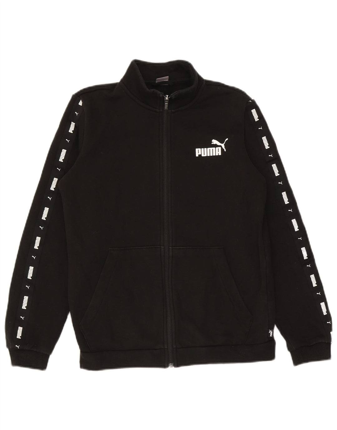 Chłopięca bluza dresowa Puma z grafiką, 13-14 lat, czarna, bawełniana