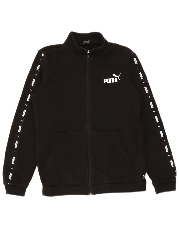 Chłopięca bluza dresowa Puma z grafiką, 13-14 lat, czarna, bawełniana