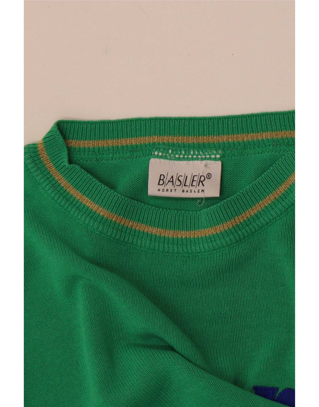 Damski sweter damski Basler Graphic z okrągłym dekoltem UK 14, średni zielony