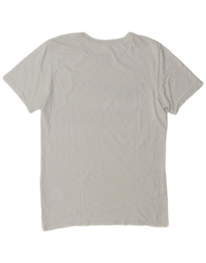 Męski T-shirt Nike o sportowym kroju z grafiką, mały, biały, bawełniany
