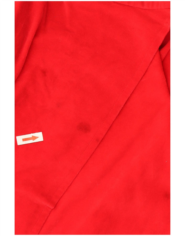 Vintage damska bluzka koszulowa UK 16 duża czerwona