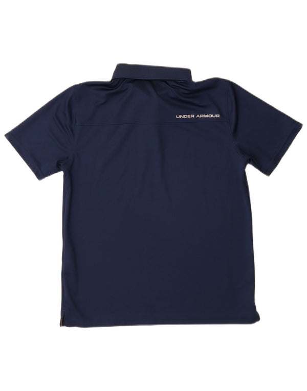 Chłopięca koszulka polo UNDER ARMOUR Heat Gear na 11-12 lat, kolor granatowy