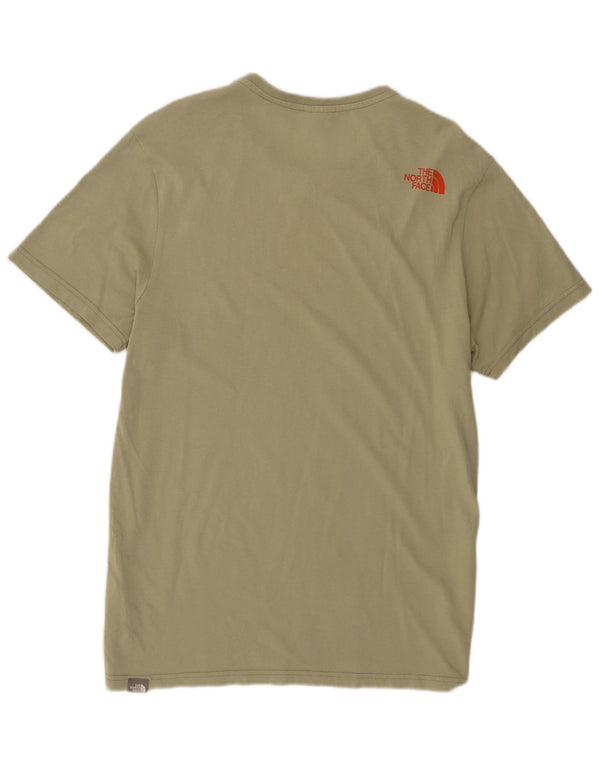 T-shirt męski The North Face, bawełniany kolor khaki