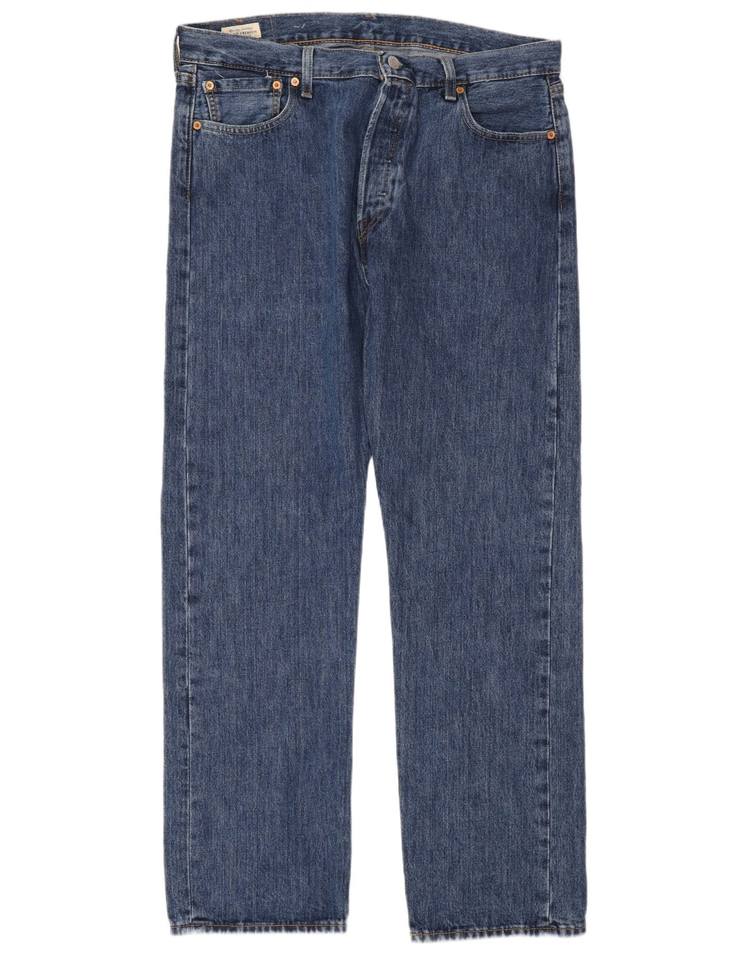 Męskie dżinsy Levi's 501 Straight W36 L32 Niebieskie bawełniane