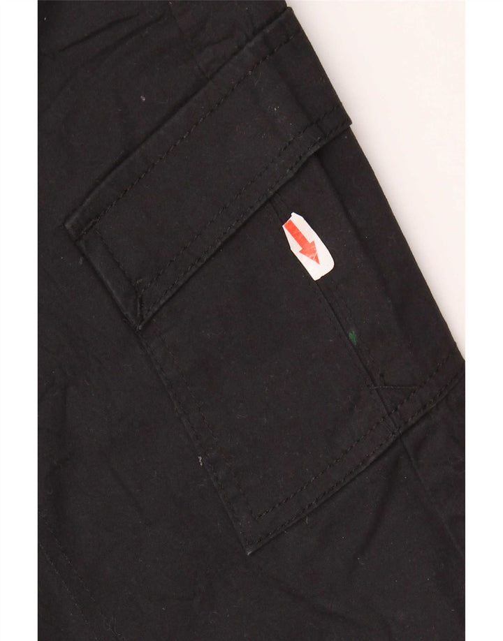 Damskie szorty cargo ze średnim stanem Lee US 6 Medium W30, czarne, bawełniane