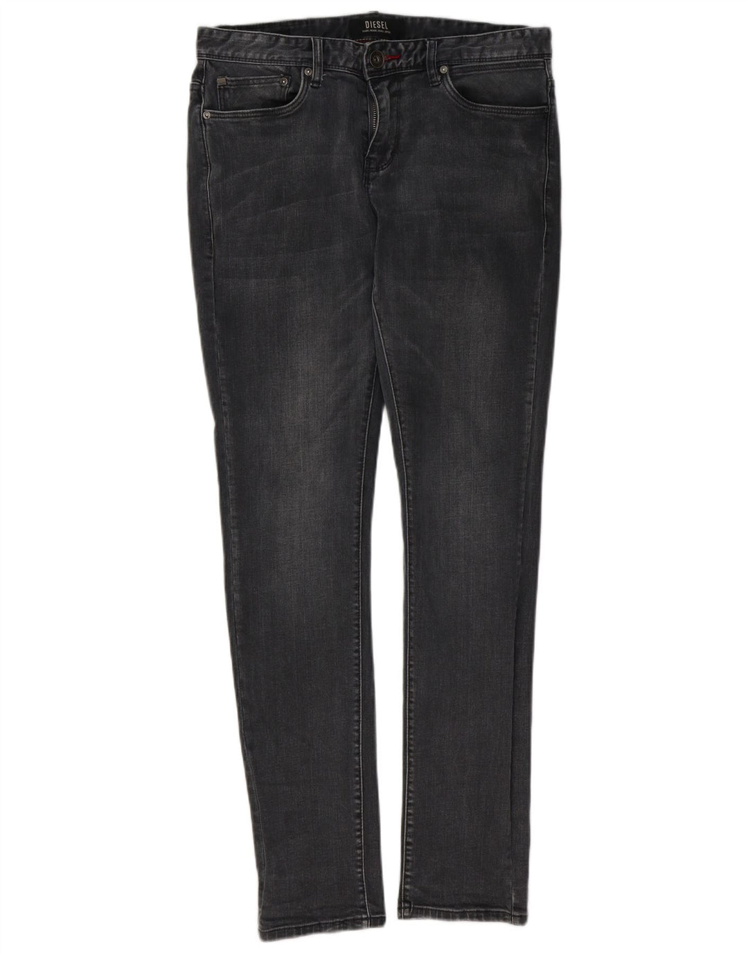 Diesel Męskie Sleenker Slim Jeans W32 L32 Szara bawełna