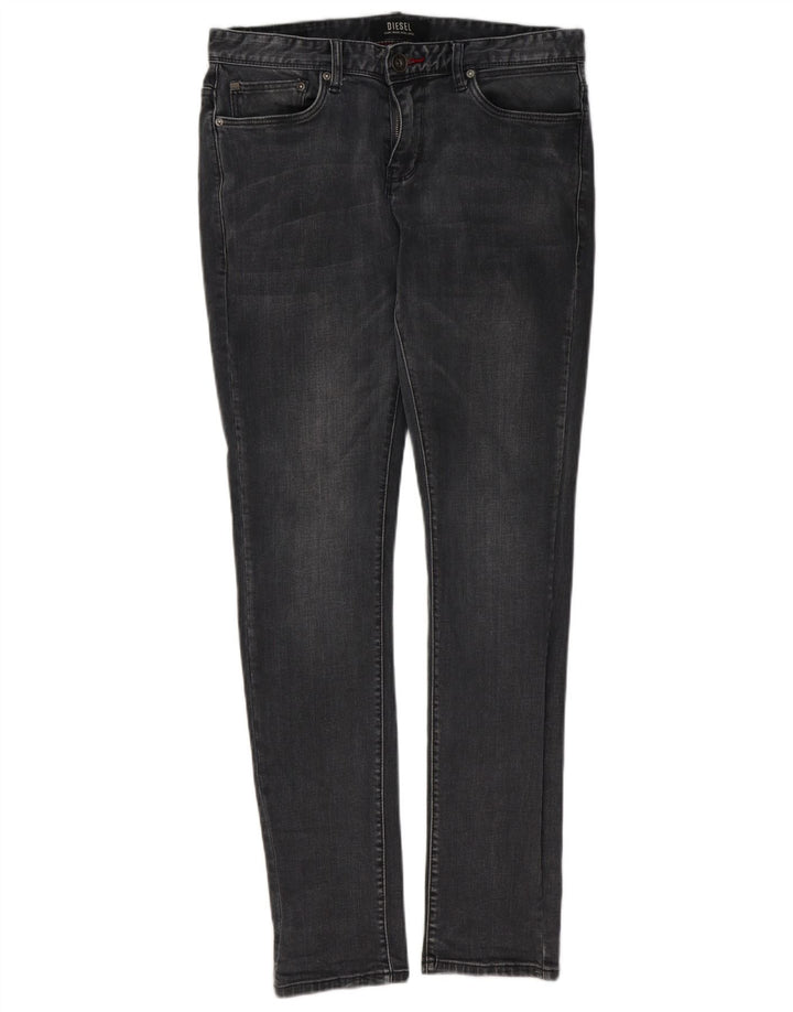 Diesel Męskie Sleenker Slim Jeans W32 L32 Szara bawełna