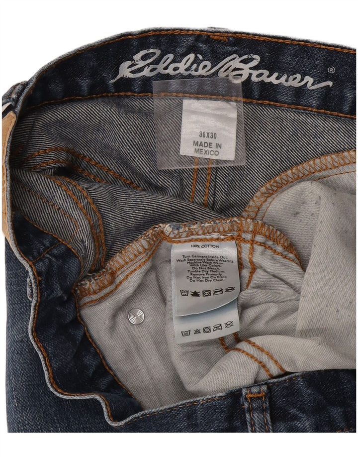 Męskie proste dżinsy Eddie Bauer W36 L30 Niebieskie bawełniane