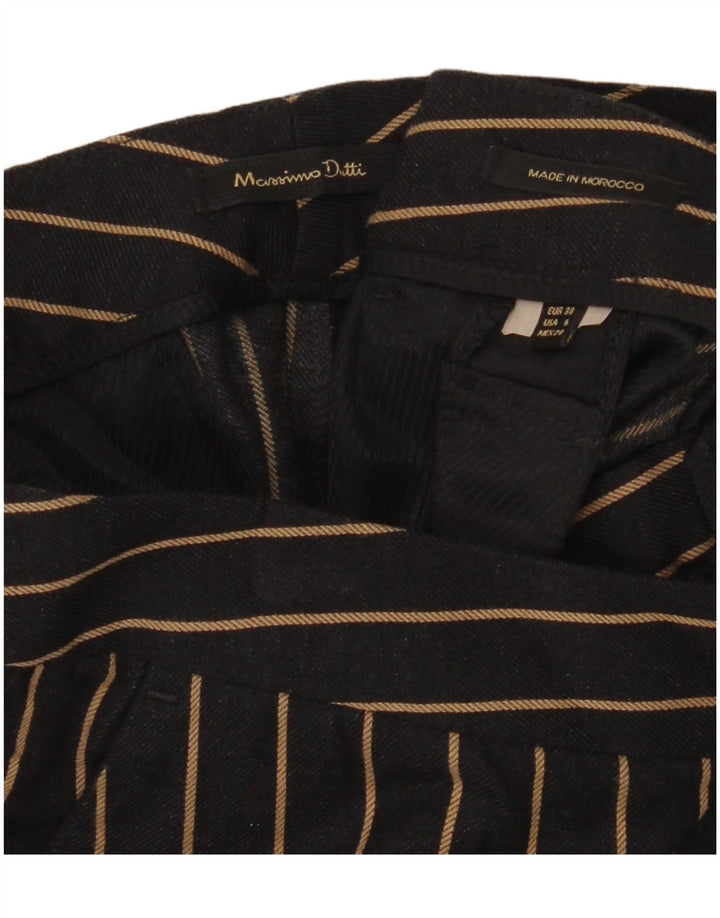 Spodnie Chino MASSIMO DUTTI Damskie z wysokim stanem EU 38 Small W28 L28 Czarne