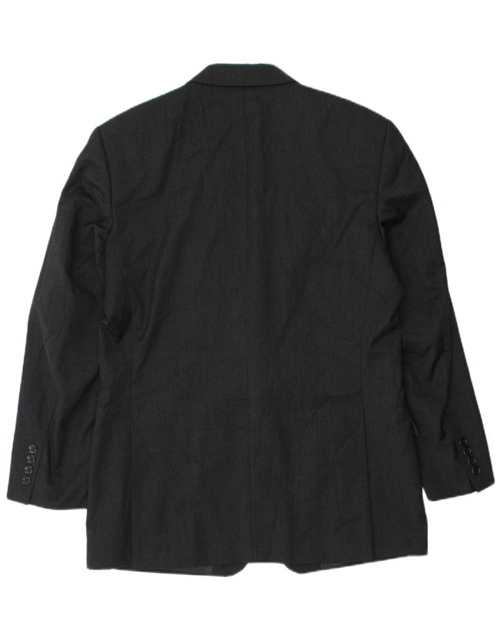 Męska marynarka Pierre Cardin zapinana na 2 guziki UK 38 Średnia czarna nowa wełna