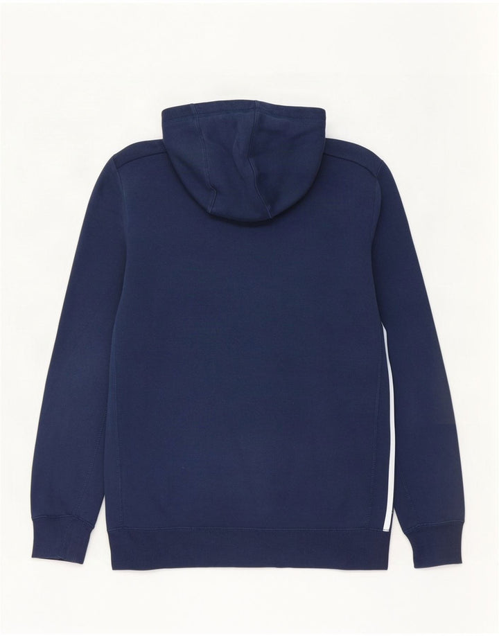 Męska bluza z kapturem Adidas, średnia, granatowa, bawełniana