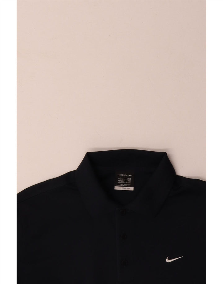 Męska koszulka polo NIKE, średni kolor granatowy