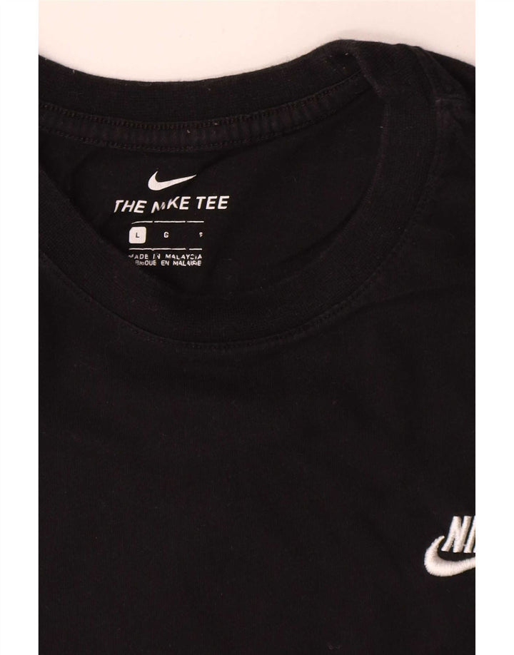 Męski T-shirt Nike, duży, czarny, bawełniany