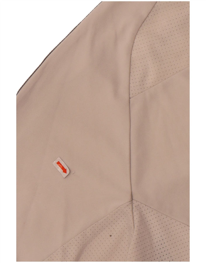 Adidas Męski T-shirt Climacool Top Średni Biały Poliester z blokami kolorów