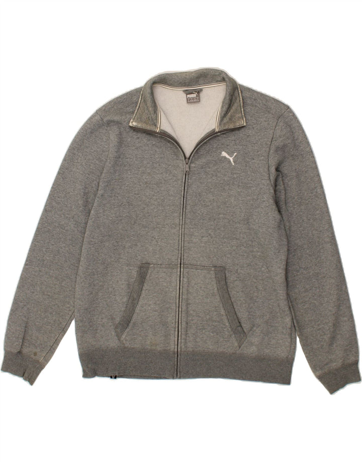 PUMA Mens Tracksuit Top Jacket XL Grey Cotton Vintage Puma and Second-Hand Puma from Messina Hembry 