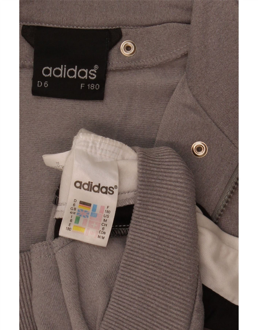 Adidas Męska bluza dresowa z grafiką UK 40/42 Średni szary blok kolorów
