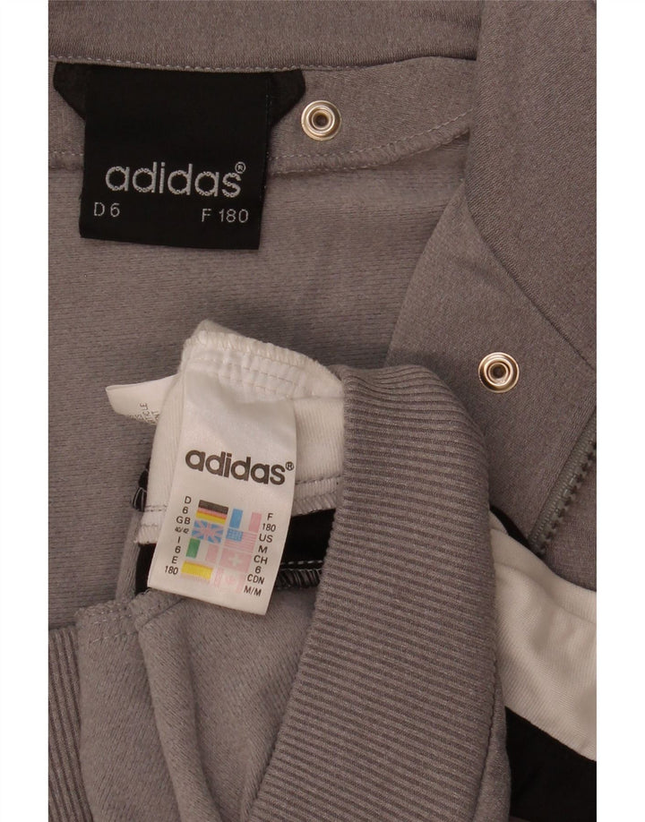 Adidas Męska bluza dresowa z grafiką UK 40/42 Średni szary blok kolorów