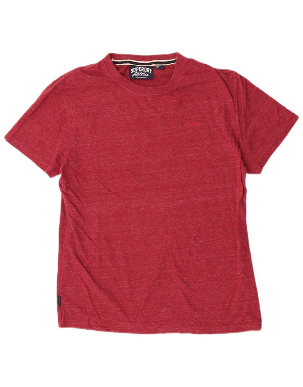 T-shirt damski Superdry Top UK 16, duży, bawełniany w czerwone plamki