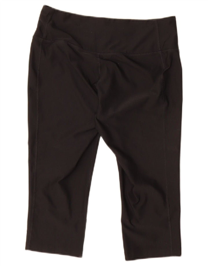 Damskie legginsy Nike Capri UK 10, małe, czarne, poliestrowe