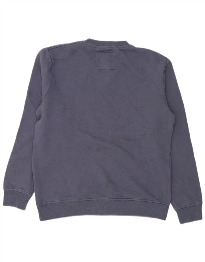 Crew Clothing Męska bluza sweterkowa Średni niebieski bawełniany