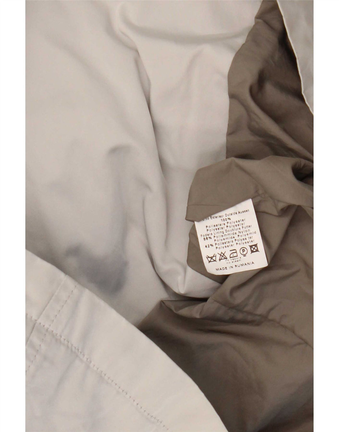Krótki płaszcz damski Brema IT 48 XL, szary nylon