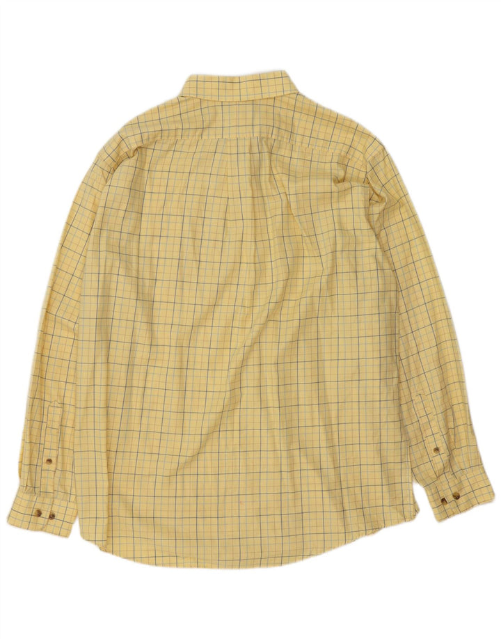 Koszula męska L.L.Bean, duża, bawełniana w żółtą kratkę