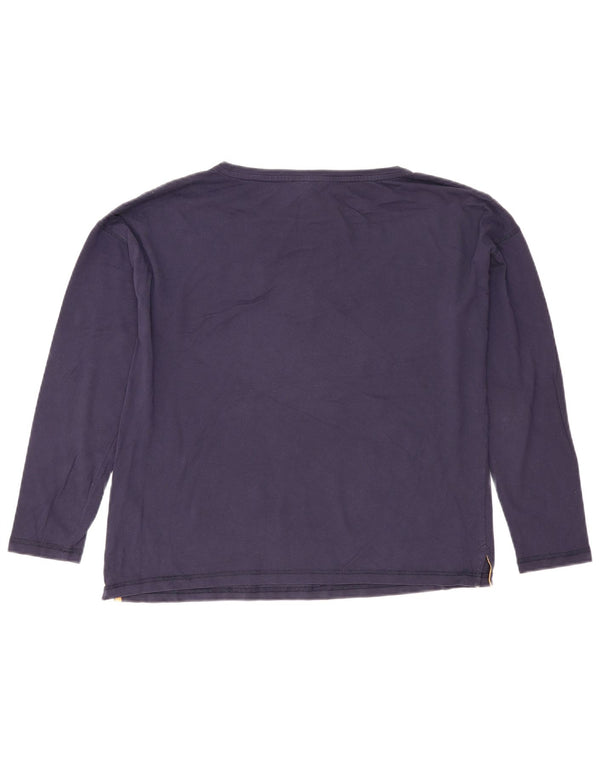 Damski top oversize Joules z długim rękawem, UK 10, mały, granatowy, bawełniany