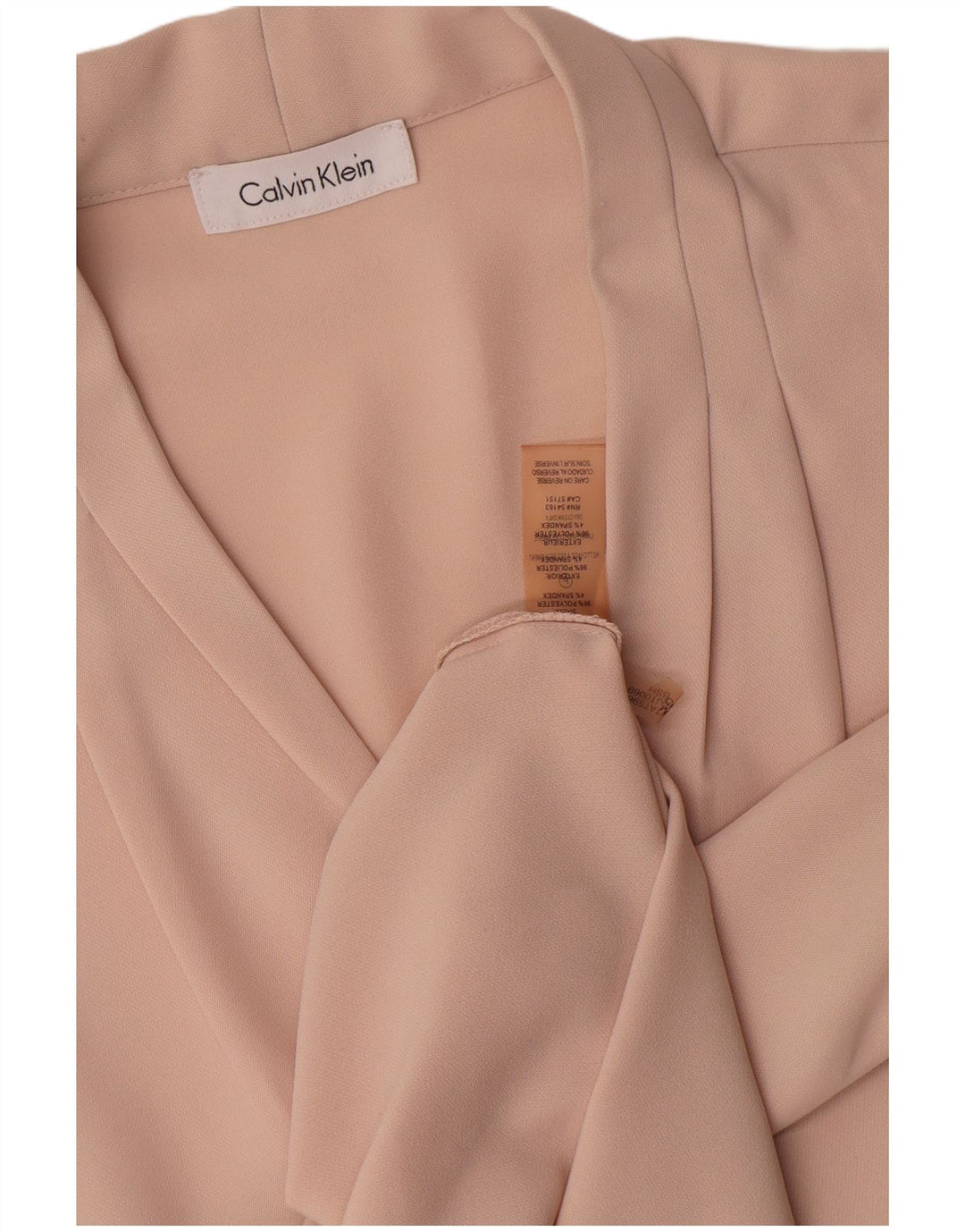 Damska bluzka bez rękawów Calvin Klein, UK 14, duży, różowy poliester