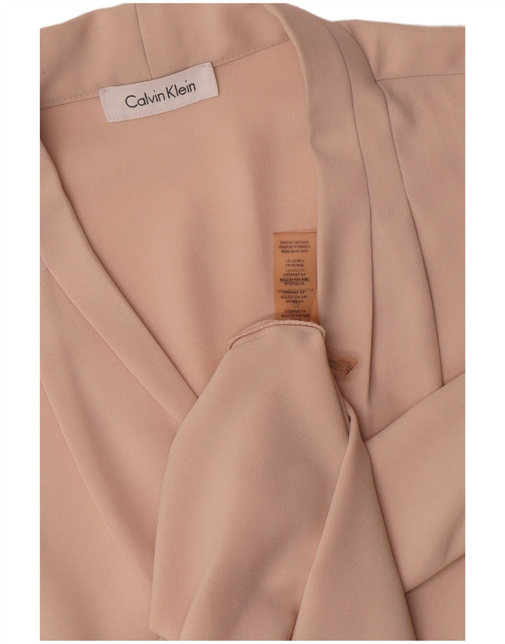 Damska bluzka bez rękawów Calvin Klein, UK 14, duży, różowy poliester