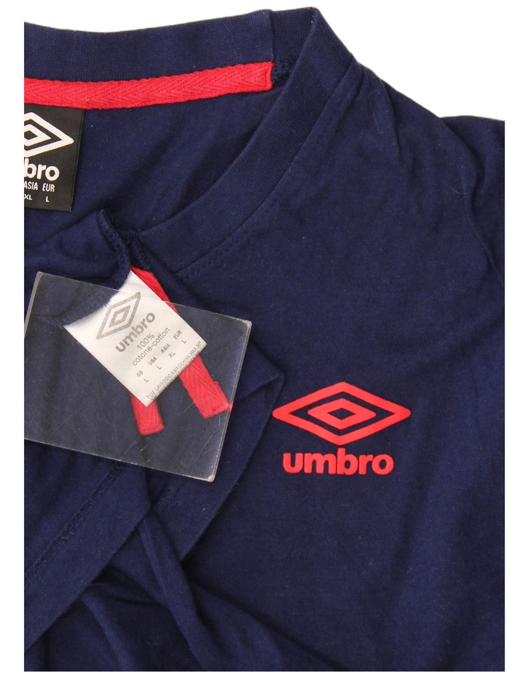 T-shirt męski Umbro, duży, granatowy, bawełniany