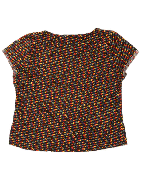 Damska koszulka graficzna Desigual Top UK 20 2XL wielokolorowa