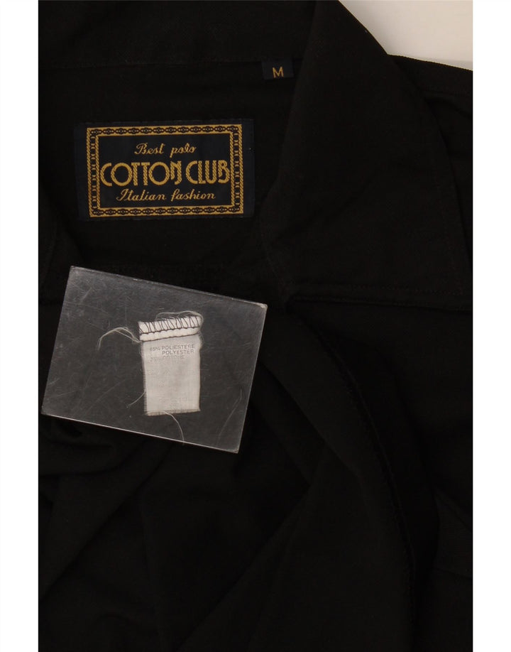 Męska koszulka polo Cotton Club, średni czarny poliester