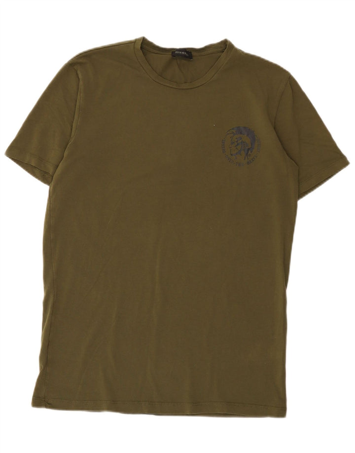 T-shirt męski Diesel, średni khaki