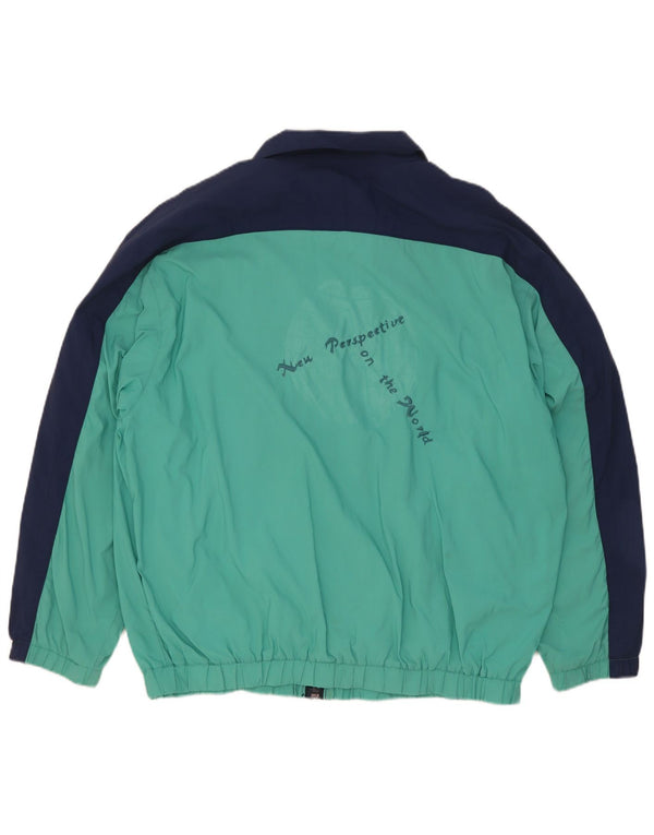 Damska kurtka tenisowa Ellesse IT 46, duża, turkusowa, retro