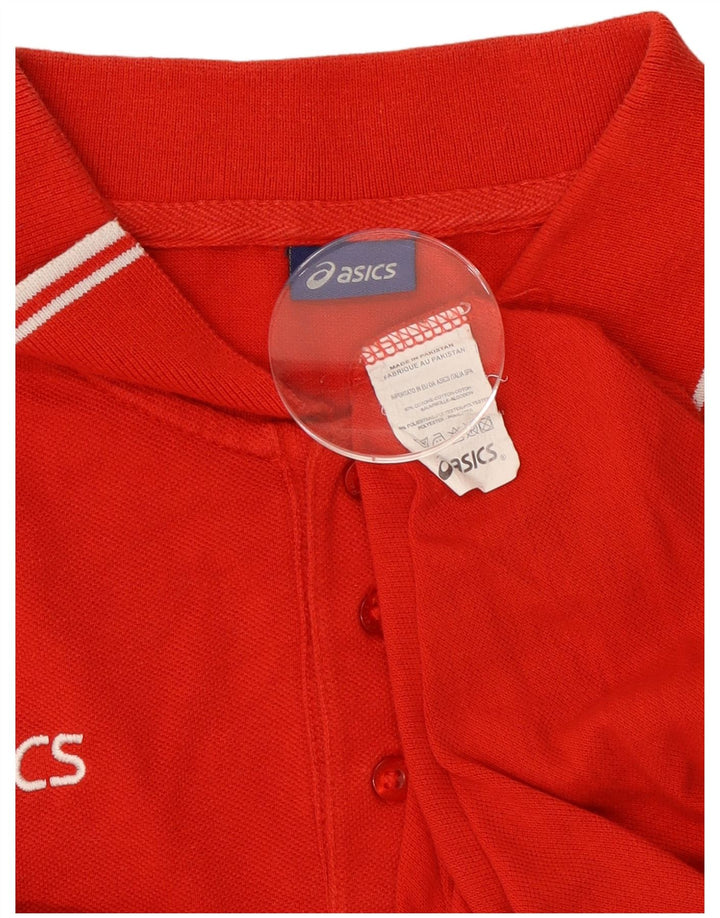 Męska koszulka polo Asics 3XL, czerwona, bawełniana