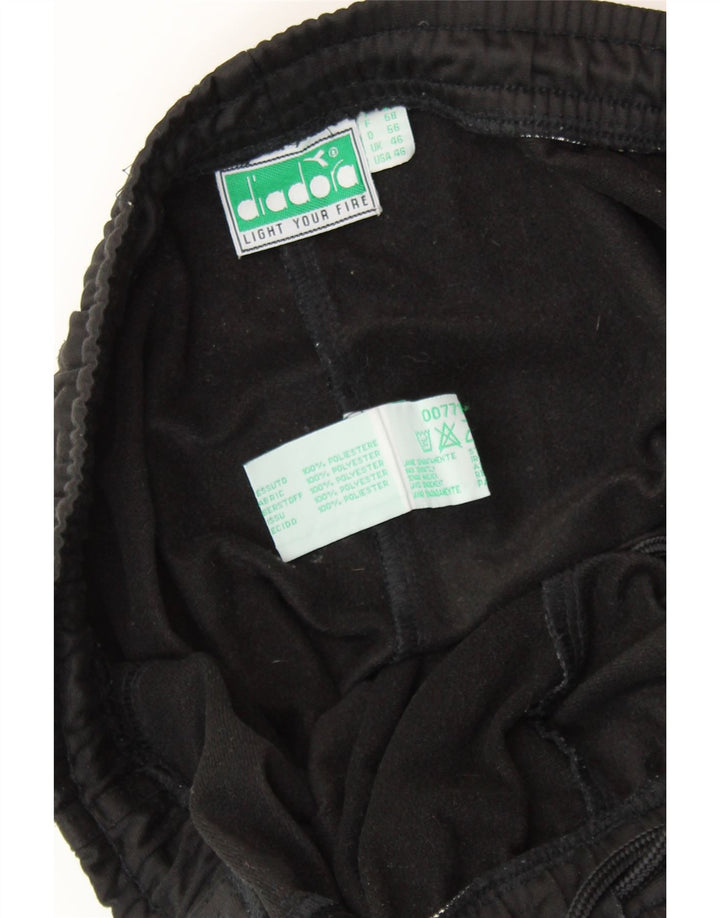 Męskie spodnie dresowe DIADORA UK 46 XL, czarny poliester