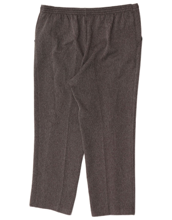Spodnie damskie Marks & Spencer, proste, przycięte, UK 16, duże, W34, L25, szare