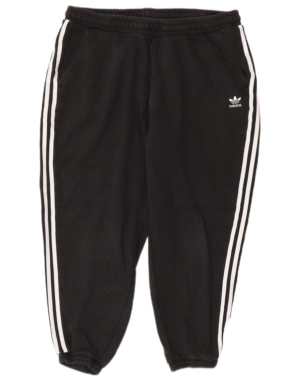 Damskie spodnie dresowe Adidas Joggers UK 20/22 XL Czarna bawełna