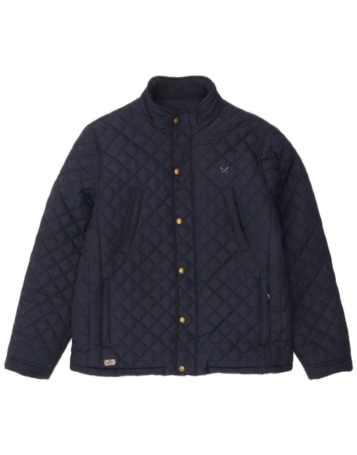 CREW CLOTHING Męska pikowana kurtka UK 42 XL, granatowa, poliester