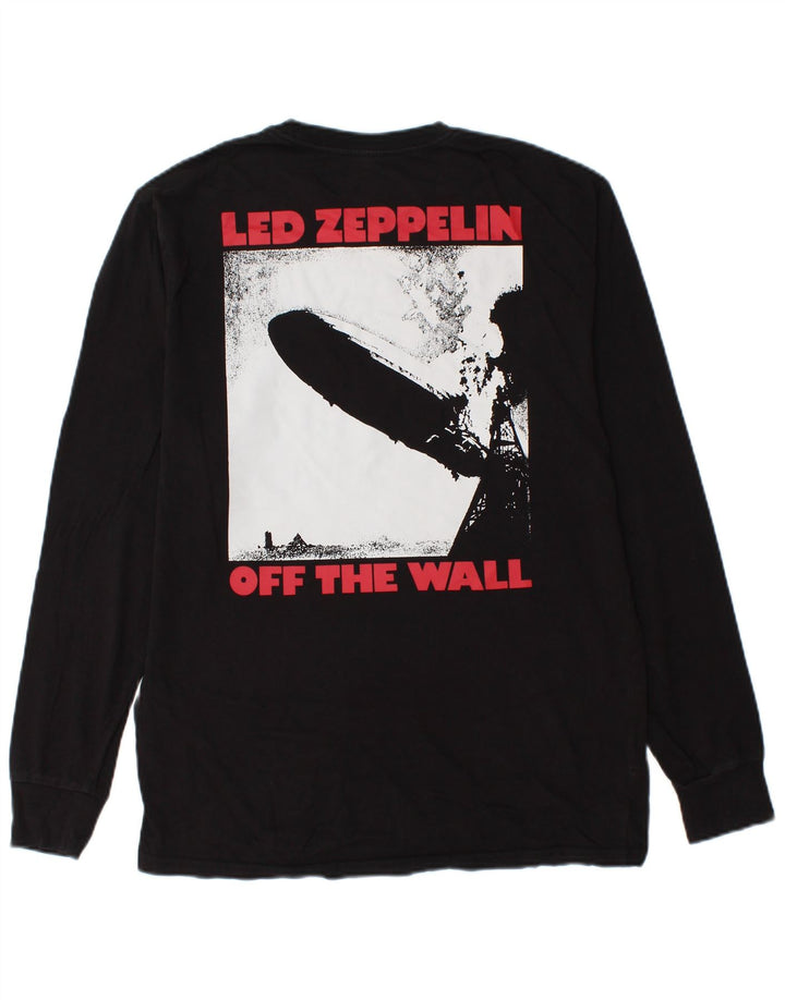 Męski top VANS o klasycznym kroju z grafiką, długim rękawem, średnio czarny, bawełniany